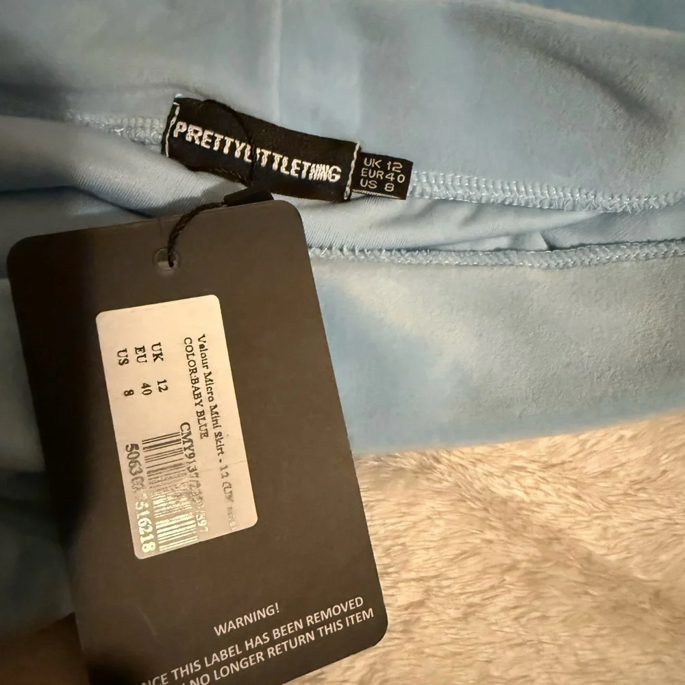 PrettyLittleThing Sky Blue Zip-Up Jacket - Picture 4 of 4